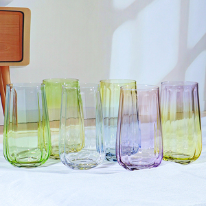 Glas-Trinkgefäße Deutschland EPR-Verpackt Kundenspezifische Farbe Meistverkauftes Großhandels-Kristall-Wasser-Tee-Glas - Product Image 4