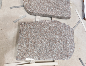 Thiết kế Châu Âu cao đánh bóng đá granit Nâu đôi bia mộ ngoài trời nghĩa trang tưởng niệm với 5 năm bảo hành cho nghĩa trang - Product Image 5