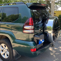 Diffuseur de Spoiler Arrière Simple en ABS Noir Piano Marque WSD pour Toyota PRADO FJ 120 2003-2007