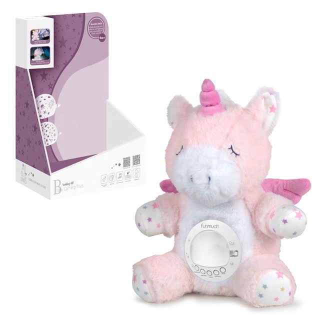 Samtoy Soft Soothing Star Light Projector Nap Night Light Projection Doll Girl Kids Toys Dolls Authentic Dolls for Newborn Baby