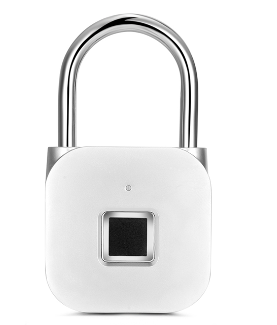 High Security USB Rechargeable Anti-Theft Smart Fingerprint Padlock with 30 Set of Fingerprints for Lockers