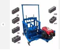 Machine mobile de fabrication de blocs creux en béton alimentée par un moteur diesel 2026