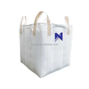 Cassava Starch Baffled Jumbo Bag Leak Proof 850 1000 Kg PP Ton Bag With Spouts Food Grade Big Bag Packing Tapioca