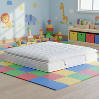Matelas en tissu de soie de luxe, matelas à ressorts ensachés en latex naturel, housse matelassée, usage domestique et hôtelier
