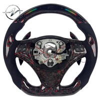 Volante Deportivo YZ de 3 Palancas con Pantalla LED y Fibra de Carbono para E90/E91/E92/E93 M3 Serie 3 328i/330i/335d