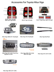 도요타 <span class=keywords><strong>Hilux</strong></span> 비고 지붕 레일 자동차 크로스 바 액세서리 용 RAMAND 수하물 랙 - Product Image 5