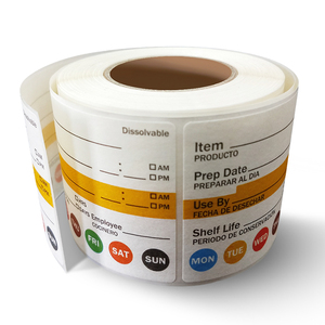 manufacturer self-adhesive water dissolvable label Eco-friendly for food use by food prepare - Product Image 3