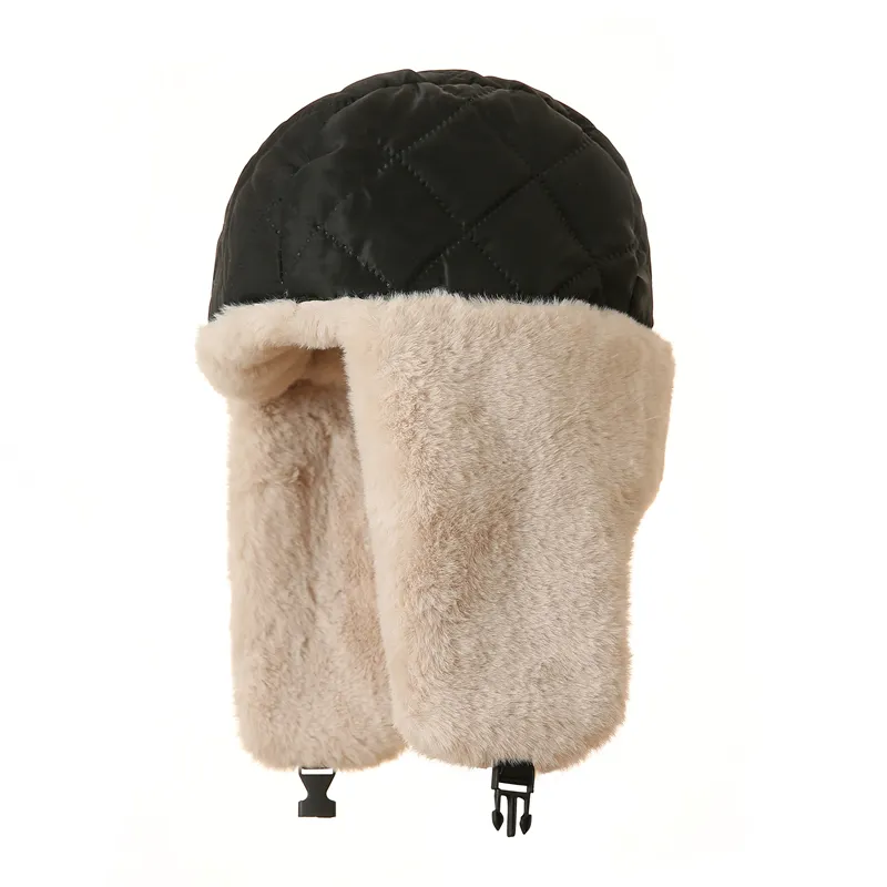 Chapeaux d'hiver russes en plein air épais résistant au froid casquettes de Ski oreillette trappeur chaud coupe-vent chapeaux de neige