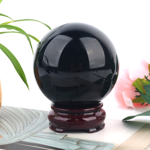 Wholesale Natural <b>Crystal</b> <b>Ball</b> Polished Black Tourmaline Sphere with Holder for Gift - Product Image 3