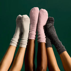 Made Your Own Design <strong>Warm</strong> <strong>Fuzzy</strong> <strong>Sock</strong> <strong>Custom</strong> Women <strong>Fuzzy</strong> Fluffy Slouch <strong>Sock</strong> For Autumn Winter Season - Product Image 3