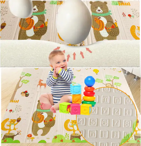Tapis d'éveil pour bébé portable double face extra épais, imperméable, antidérapant, écologique en XPE, tapis de jeu pour bébé - Product Image 3
