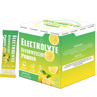 Vitahall OEM Poudre effervescente d'électrolytes et de créatine monohydrate, 0 sucre, 0 calories, pour l'hydratation et l'énergie musculaire, 30 sachets individuels