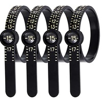 Mesure de bague avec loupe, ruban à mesurer pour bague, règle de mesure de taille de bague en plastique, filtre de taille de bague