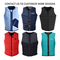 Gilet de sauvetage en mousse PVC néoprène personnalisé pour adulte Gilet d'impact pour le surf, le wakeboard et les sports nautiques Gilet en mousse EPE