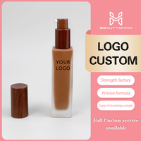 MLM fond de teint personnalisé pour cosmétiques 24h Fond de teint liquide mat à couverture complète Maquillage minéral pour peau noire