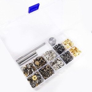 Snap Buttons 12.5mm Metal Round Plated Nickel-Free For Shoes <b>Hats</b> Clothing Repair Kit With Tools - Product Image 4
