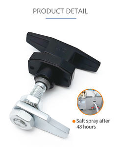 MS309-2 रोटरी जीभ जस्ता मिश्र धातु लॉक के साथ टी-हैंडल पर्यावरण संरक्षण उपकरण दरवाजा लॉक - Product Image 5