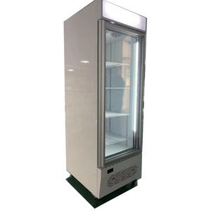 Meisda <span class=keywords><strong>400L</strong></span> Refroidisseur de Bouteille de Bière Commercial Slim Upright Display <span class=keywords><strong>Frigo</strong></span> autocollant boîte autocollant porte en verre réfrigérateurs congélateur profond - Product Image 1