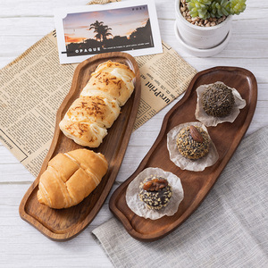 Acacia Wood Cloud <b>Tray</b> Handmade Serving <b>Tray</b> For <b>Tea</b> Coffee Dessert Small Size - Product Image 2