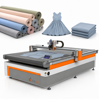 Machine de découpe automatique CNC à couteau oscillant avec PLC et moteur pour la découpe de vêtements et de rouleaux de tissu