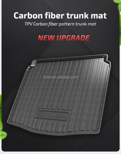 Alfombrilla de Carga para Maletero Trasero de Coche, Diseño de Fibra de Carbono 3D, Impermeable, Antideslizante, de Lujo, Color Negro, para Renault - Product Image 2