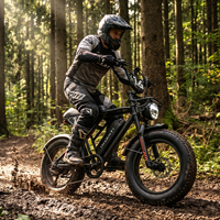 Vélo électrique pour adultes EB16, moteur sans balais 1500W, vitesse maximale de 28 MPH, autonomie de 55 miles, pneus larges de 20 pouces, suspension intégrale, moteur à moyeu avant, batterie au lithium
