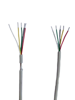 Kabel Kontrol Sinyal Kawat Tembaga Grosir Berisolasi PE, Konduktor Terpilin 26AWG Diameter 2/3/4/5/6/8/10/12 Inti