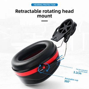 Protège-oreilles insonorisants en ABS de qualité industrielle à fixer sur <span class=keywords><strong>casque</strong></span> pour chantiers de construction – Casques de sécurité anti-<span class=keywords><strong>bruit</strong></span> - Product Image 2