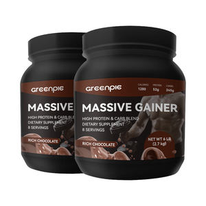Greenpie Massive Gainer High <strong>Protein</strong> Carb Blend Super Dietary Supplement <strong>Protein</strong> <strong>Powder</strong> Vitamin C and Zinc for Immune Support - Product Image 1