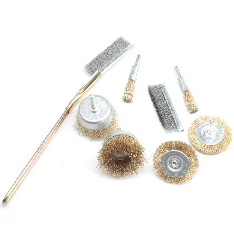 Wire Brush Drill Car wheel clean Attachments Polishing Brush Steel Wire Car brake disc maintenance and polishing tool set