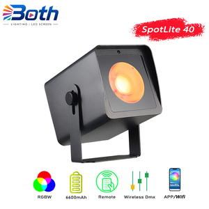 40W RGBW COB LED Pinspot <b>Light</b> SpotLite 40 with DMX Wireless & Remote Control for Events - Product Image 1
