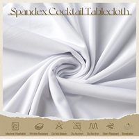 Nappe de cocktail en spandex, nappe ronde ajustée pour table de cocktail, housses extensibles pour table haute de cocktail, nappe pour bar, mariage