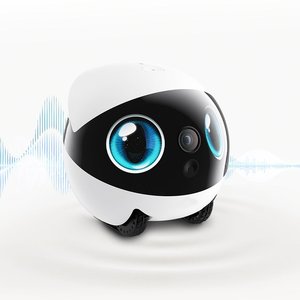 Robot Compagnon Intelligent Automatique <span class=keywords><strong>pour</strong></span> <span class=keywords><strong>Animaux</strong></span> de Compagnie avec Caméra WiFi 1080P, Surveillance à Distance, Audio Bidirectionnel, Recharge Automatique, Suivi et Jouet Interactif - Product Image 1