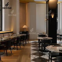 Ensemble complet de mobilier de restaurant et d'hôtel moderne en marbre, sur mesure, pour commande de fabrication et approvisionnement complet