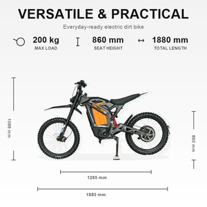 Motocicleta Eléctrica Todoterreno de 72V, 9.0, 36Ah, Motor de Litio 21700, Suspensión Completa, Cuadro de Aluminio, Enduro para Adultos - Product Image 6
