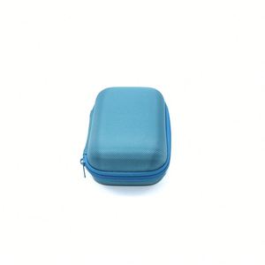 กล่องใส่แว่นตาแบบกำหนดเอง กระเป๋าใส่ Airpod  วัสดุ PU ปิดด้วยซิป ทนทาน กันกระแทก  สำหรับเดินทาง  ป้องกันอย่างดี สีฟ้าอ่อน CN/VN - Product Image 3
