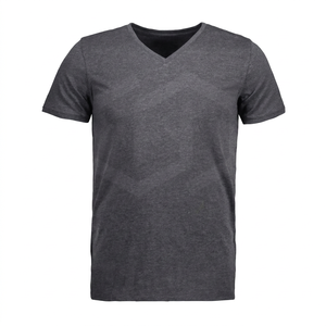 เสื้อยืดคอกลมแขนสั้นทรงหลวมสำหรับผู้ชาย ผ้าฝ้าย 100% แห้งเร็ว ระบายอากาศดี ลายเรียบ ดีไซน์สั่งทำได้-HAHSHBLOOM - Product Image 1