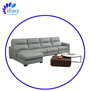 IEasy Möbel Guangzhou Anpassung One-Stop-Lösung Service 5-Sitzer Strom Strom teure Leder Liege Sofa Set