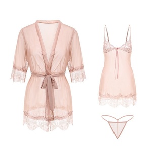 Lencerí<span class=keywords><strong>a</strong></span> Sexy Transparente de Encaje, Conjunto de Pijama para el Hogar, Lencerí<span class=keywords><strong>a</strong></span> Erótica para Mujer, Estilo Abstinencia, Disfraz de Lencerí<span class=keywords><strong>a</strong></span> Sexy - Product Image 1