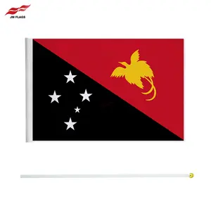 热卖巴布亚新几内亚旗帜14 * 21厘米巴布亚新几内亚旗帜活动聚酯旗帜