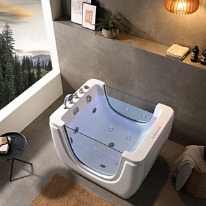 Nouvelle conception Aqua Gallery, <span class=keywords><strong>baignoire</strong></span> bébé autoportante en acrylique avec massage, température constante, <span class=keywords><strong>bleu</strong></span>, design mignon pour enfants, <span class=keywords><strong>baignoire</strong></span> bébé - Product Image 4
