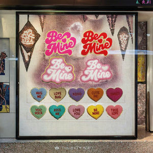 Patchs thermocollants pour la Saint-Valentin, nouveaux patchs en tissu chenille pailleté, lettre d'amour XOXO, logo brodé, fleur '<span class=keywords><strong>Let</strong></span> Love Grow', patch de baiser - Product Image 3