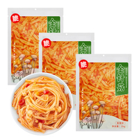Champignons Enoki marinés épicés et aigres conservés avec du sel