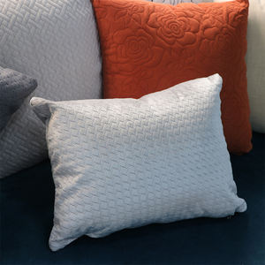 S15f60 होम डेकोर अल्ट्रासोनिक कपड़े 100% पॉलिएस्टर नारंगी दिल वेलोर डॉट क्टेड ओडम वेलेर डॉट शीट quilटेड पैटर्न के साथ - Product Image 2