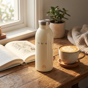 Mug de voyage isotherme en acier inoxydable, style tendance, avec couvercle anti-fuite, idéal pour la maison, le bureau, la voiture et les activités de plein air - Product Image 1