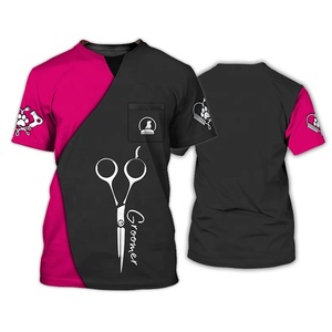 Maglietta Divertente FYD Pet Store con Stampa 3D di Toelettatore per Animali, Unisex, Comoda e Ampia con Collo Tondo e Maniche Corte - Product Image 2