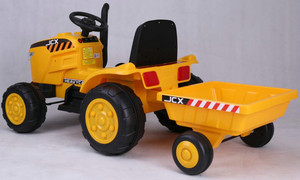 Trattore elettrico per bambini 12V <span class=keywords><strong>con</strong></span> rimorchio in auto - Product Image 3