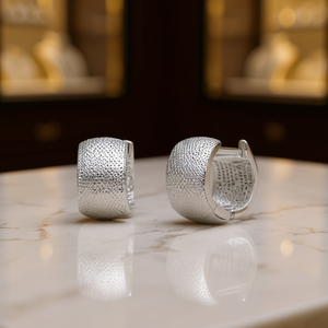 Orecchini a Cerchio in Argento 925, Design Minimalista per Uso Quotidiano, Unisex, Finitura in Oro Rosa, Gioielli Raffinati - Product Image 2