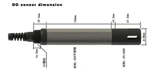 IOT-RS485-DO il trattamento delle acque reflue comunali ottico 0 ~ 20mg/L guscio in acciaio inossidabile digitale Online sonda