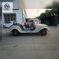 Huajiame - Carro de Golf Eléctrico de Lujo para 4 a 6 Personas, Estilo Clásico Vintage, Autobús Premium para Turismo en Resorts